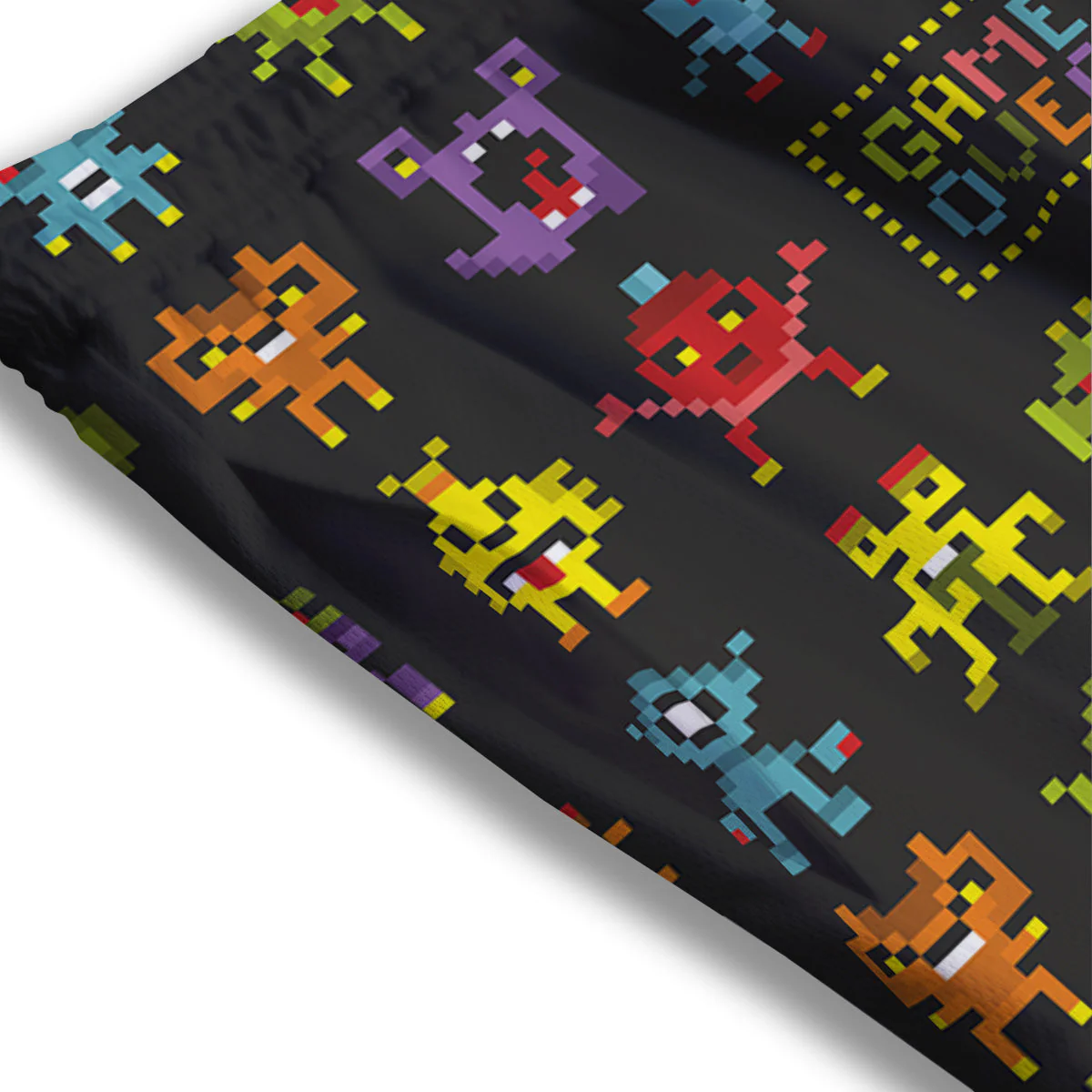 Game Monsters 8-Bit Video Print Pattern Mesh Shorts - Image 3