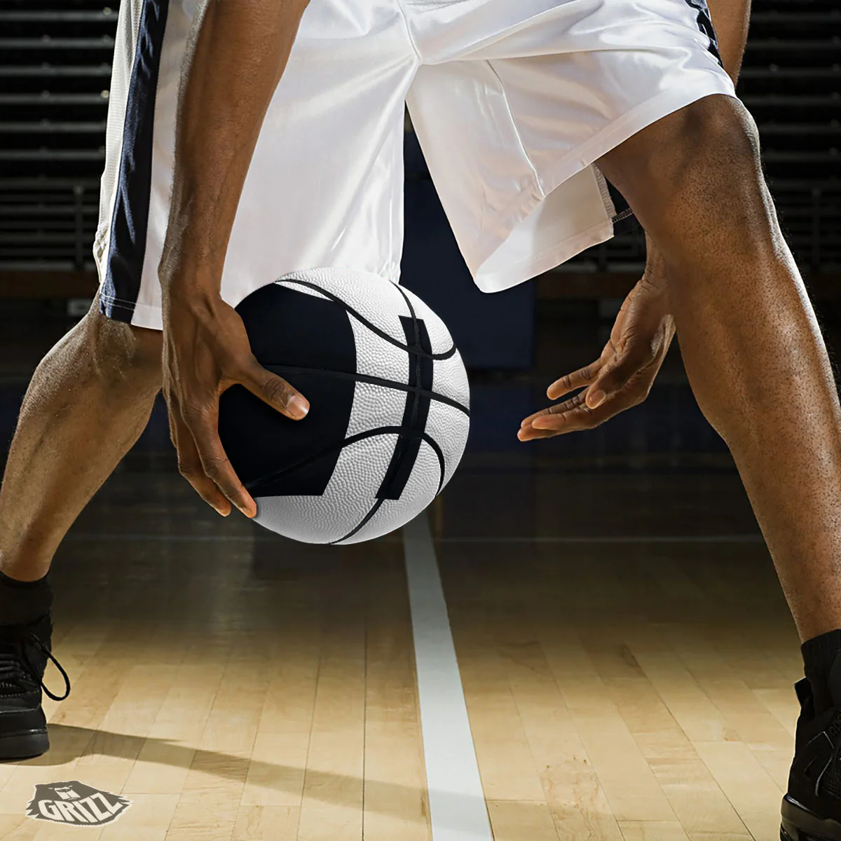 Gemini Sign White And Black Print Basketball - Image 3