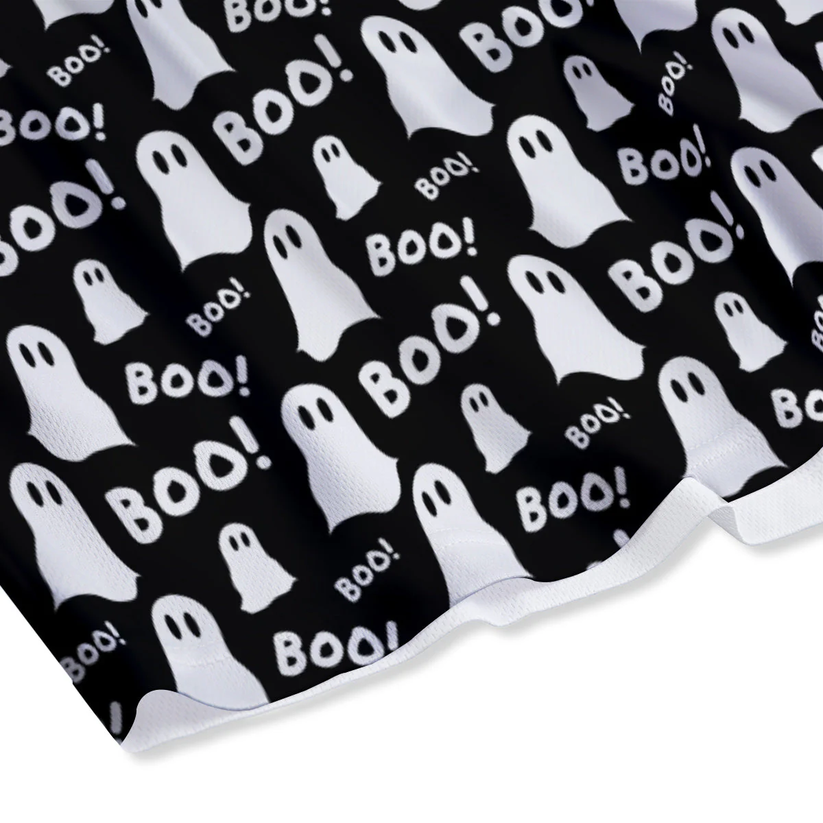 Ghost Cartoon Print Pattern Mesh Shorts - Image 4