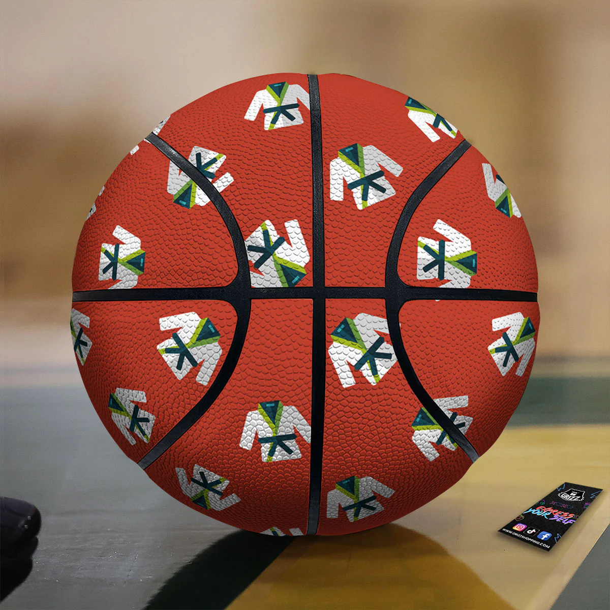 Gi Karate Print Pattern Basketball