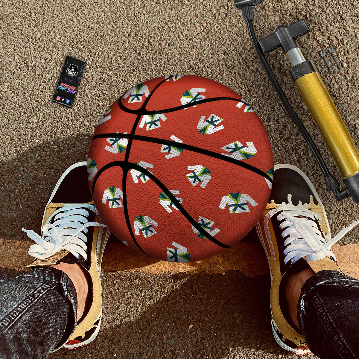 Gi Karate Print Pattern Basketball - Image 2