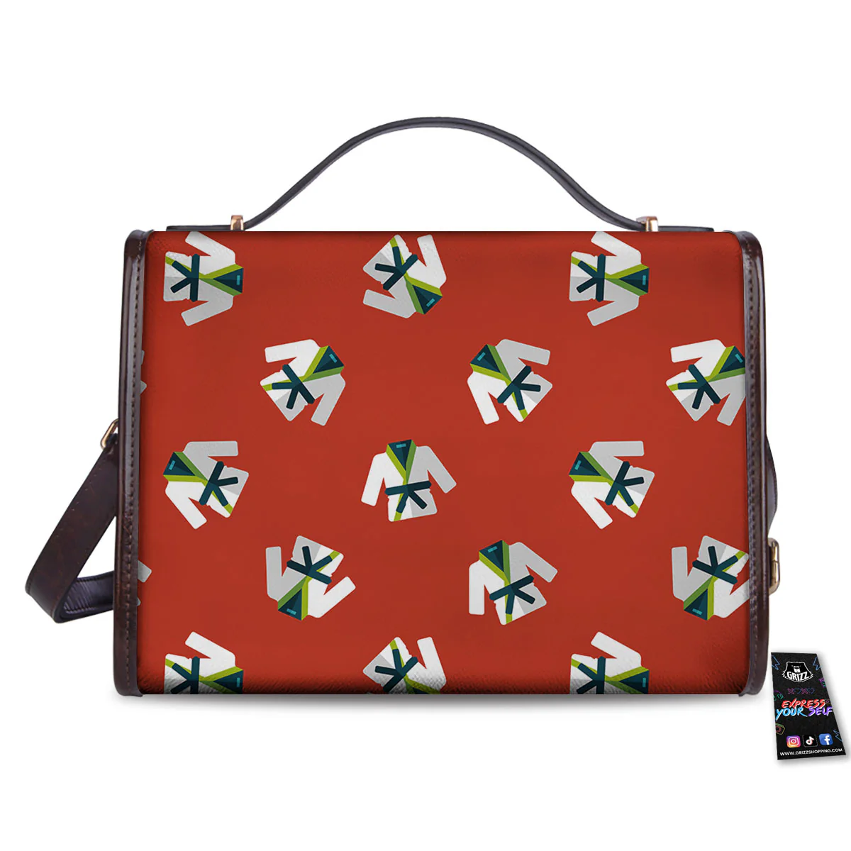 Gi Karate Print Pattern Women's Satchel Bag - Image 2