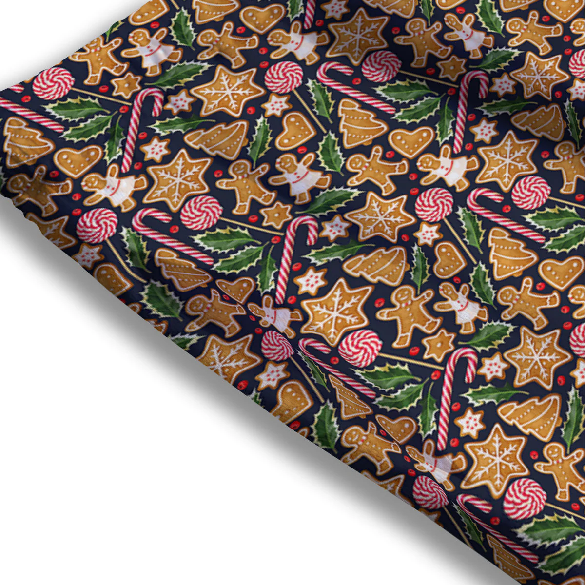 Gingerbread Cute Print Pattern Mesh Shorts - Image 3