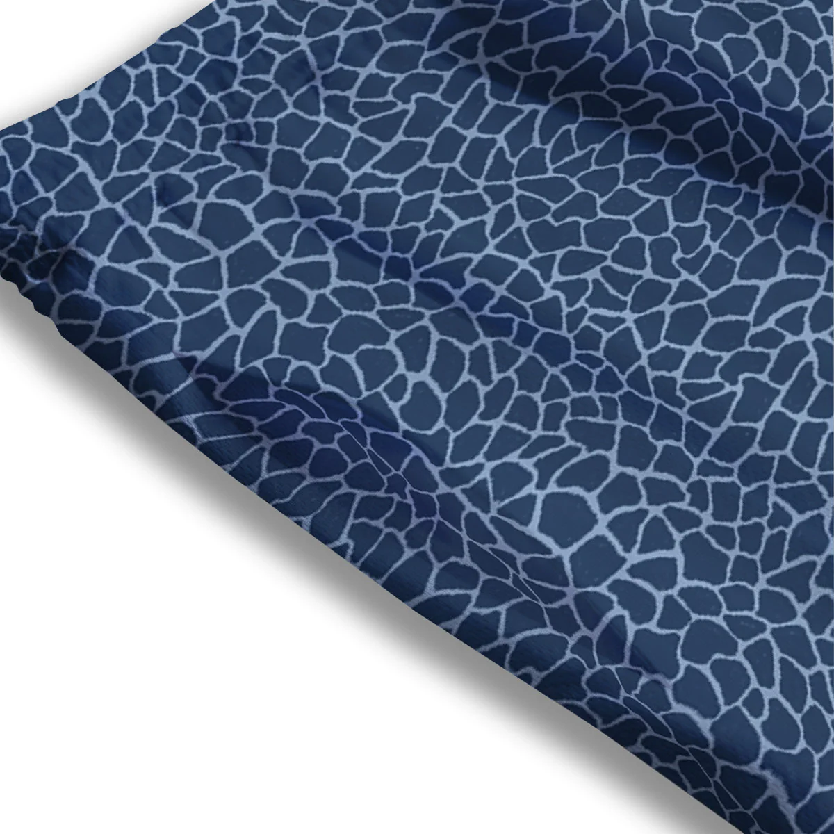 Giraffe Blue Print Mesh Shorts - Image 3