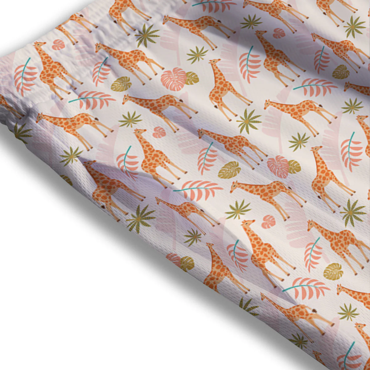 Giraffe Cute Print Pattern Mesh Shorts - Image 3