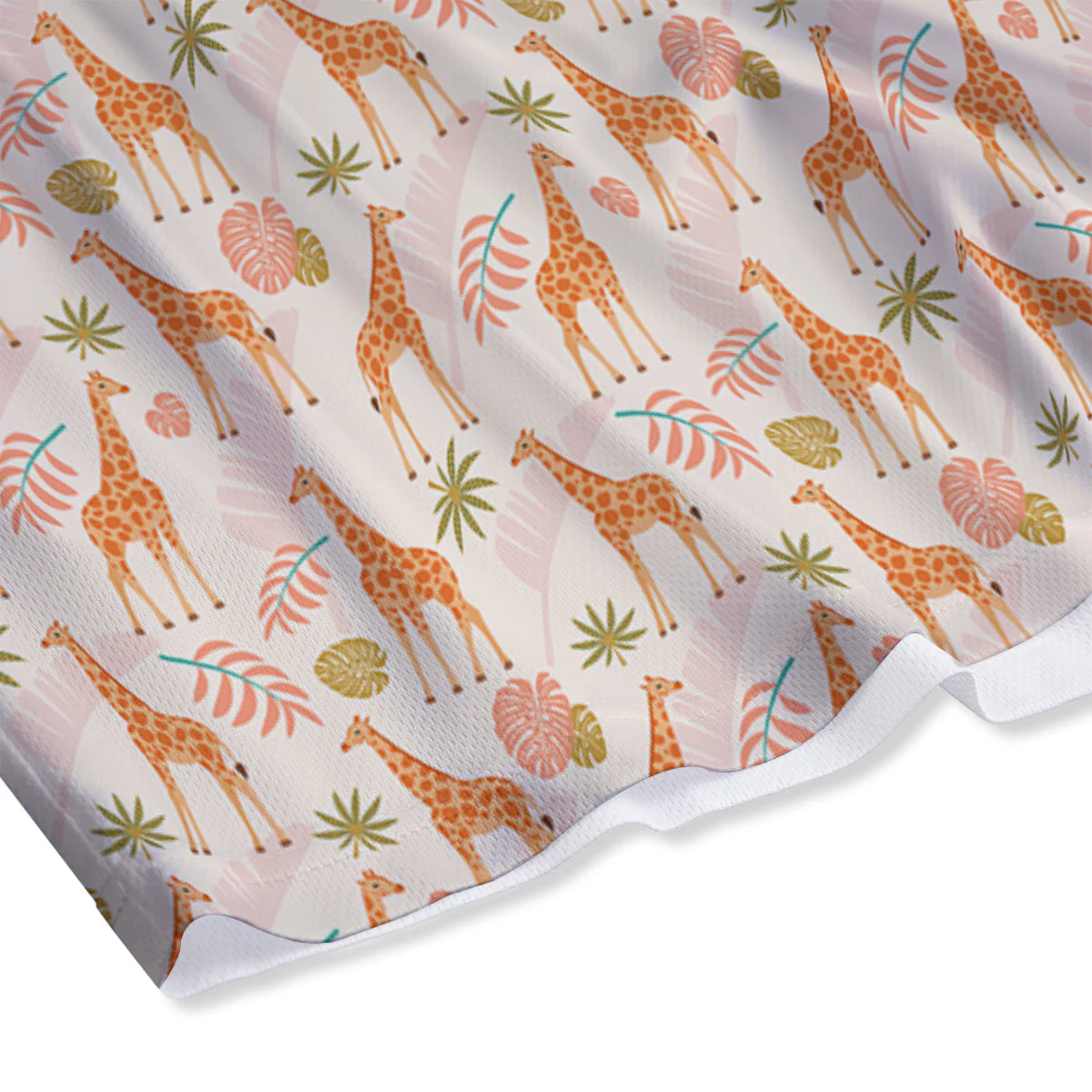 Giraffe Cute Print Pattern Mesh Shorts - Image 4