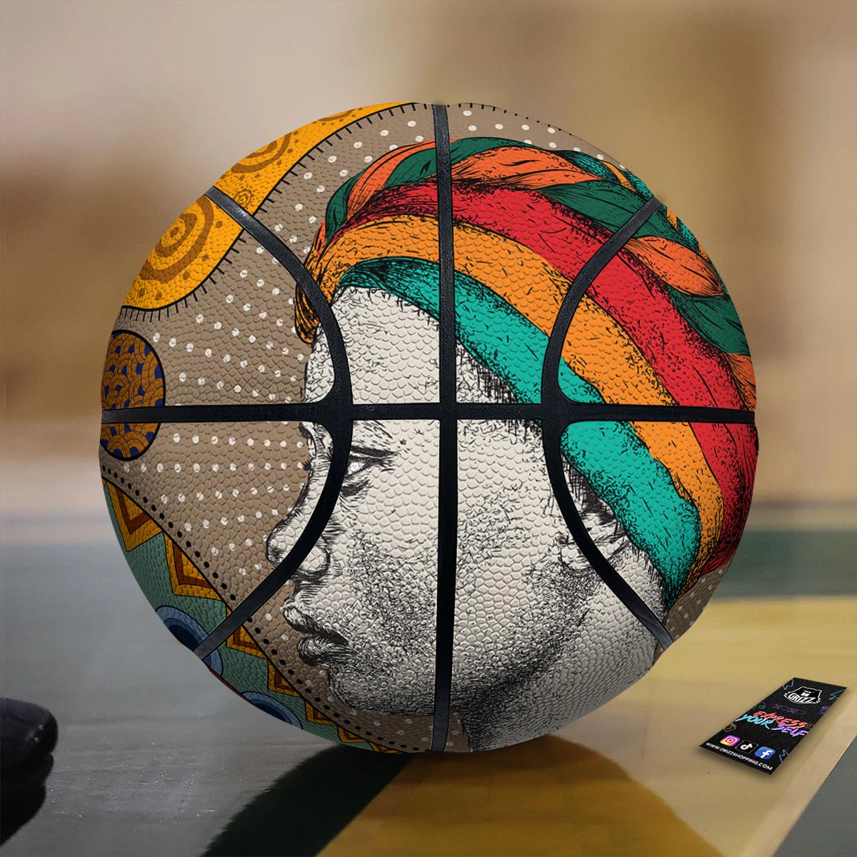 Girl Tribal African Print Basketball