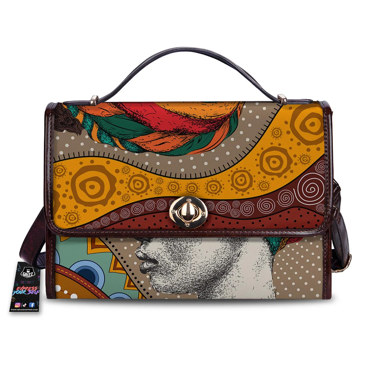Girl Tribal African Print Women's Satchel Bag
