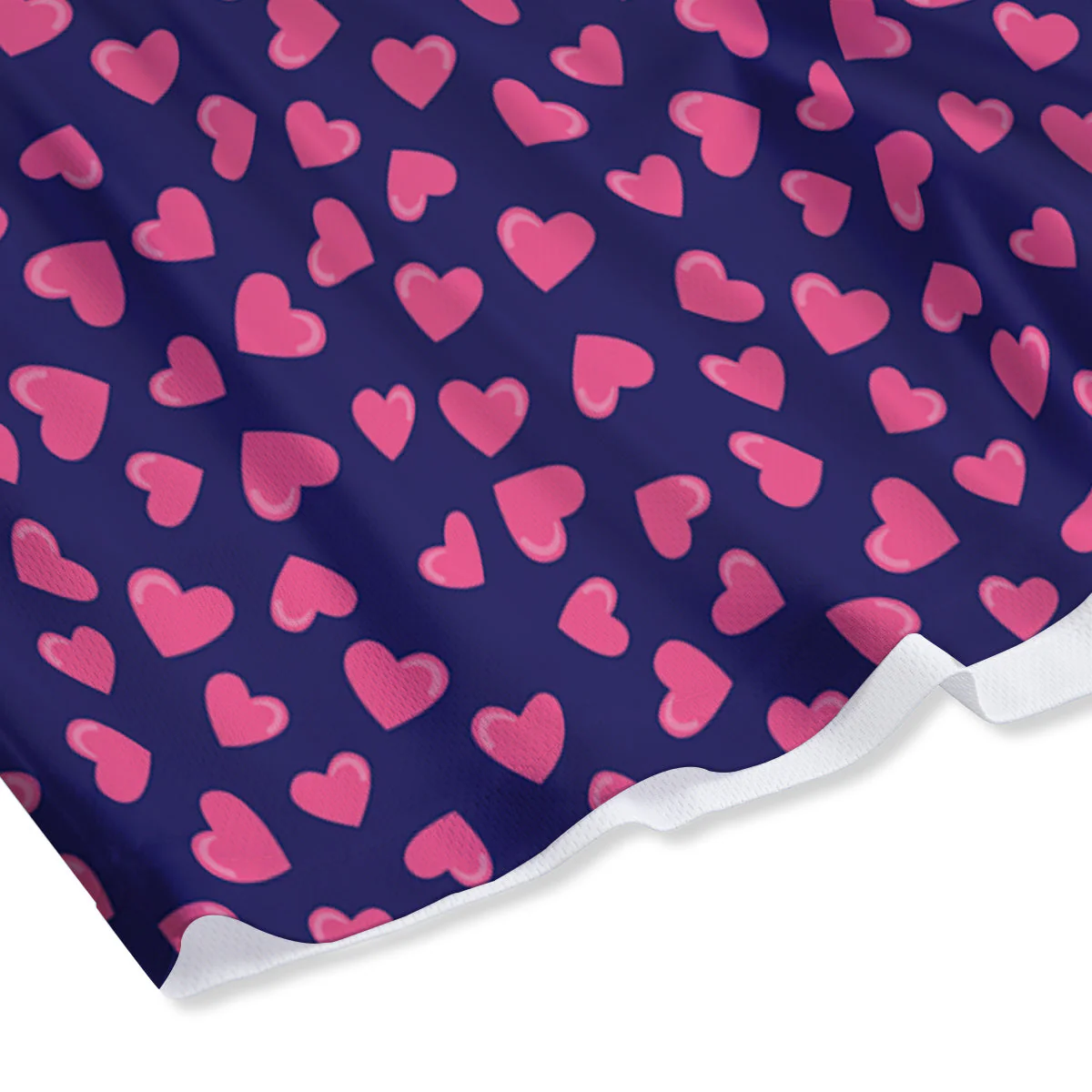 Girly Heart Cute Print Pattern Mesh Shorts - Image 4
