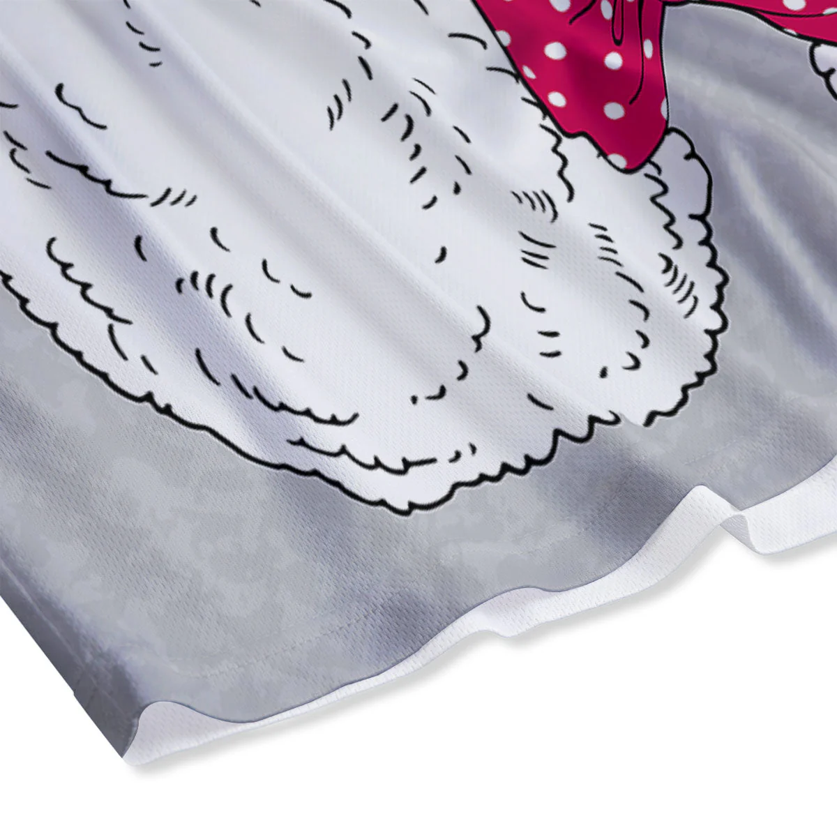 Glasses Poodle Print Mesh Shorts - Image 4