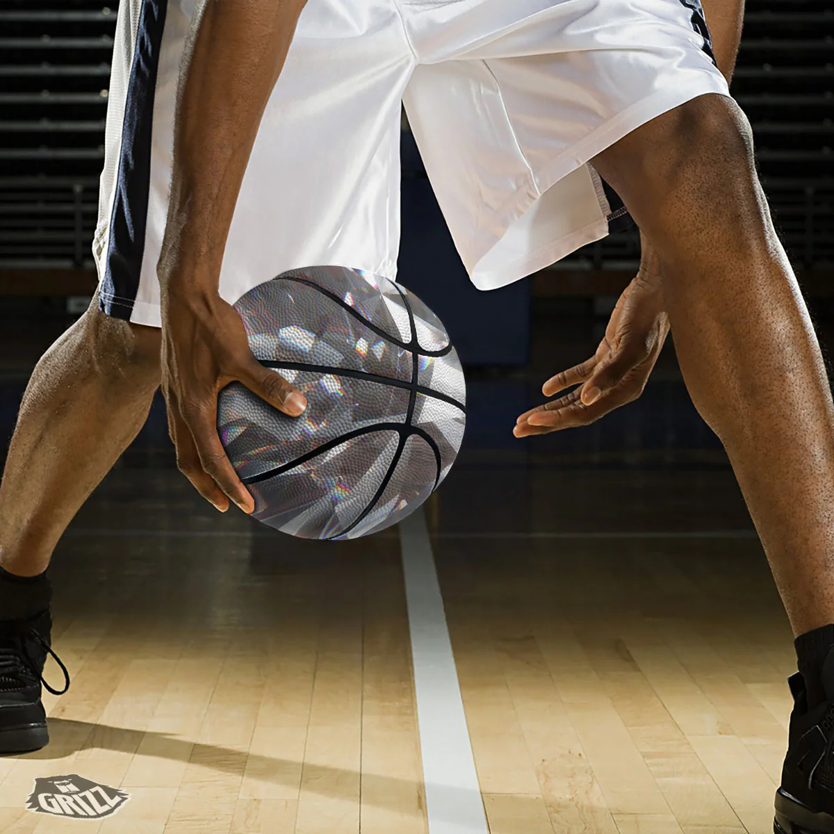 Glitter Texture Diamond Print Basketball - Image 3