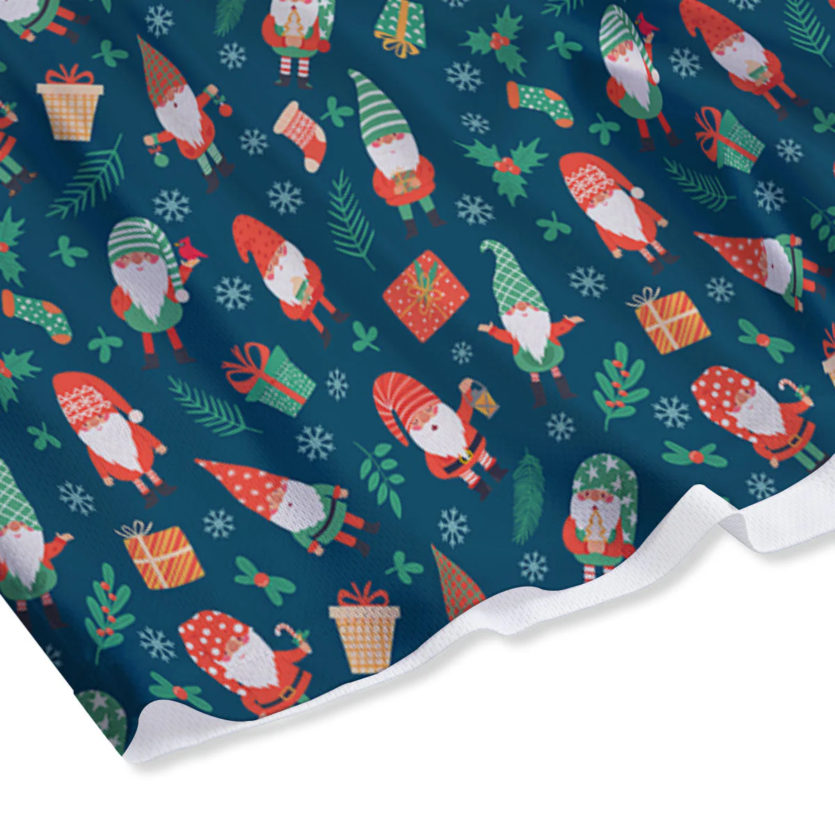Gnomes Christmas Print Pattern Mesh Shorts - Image 4