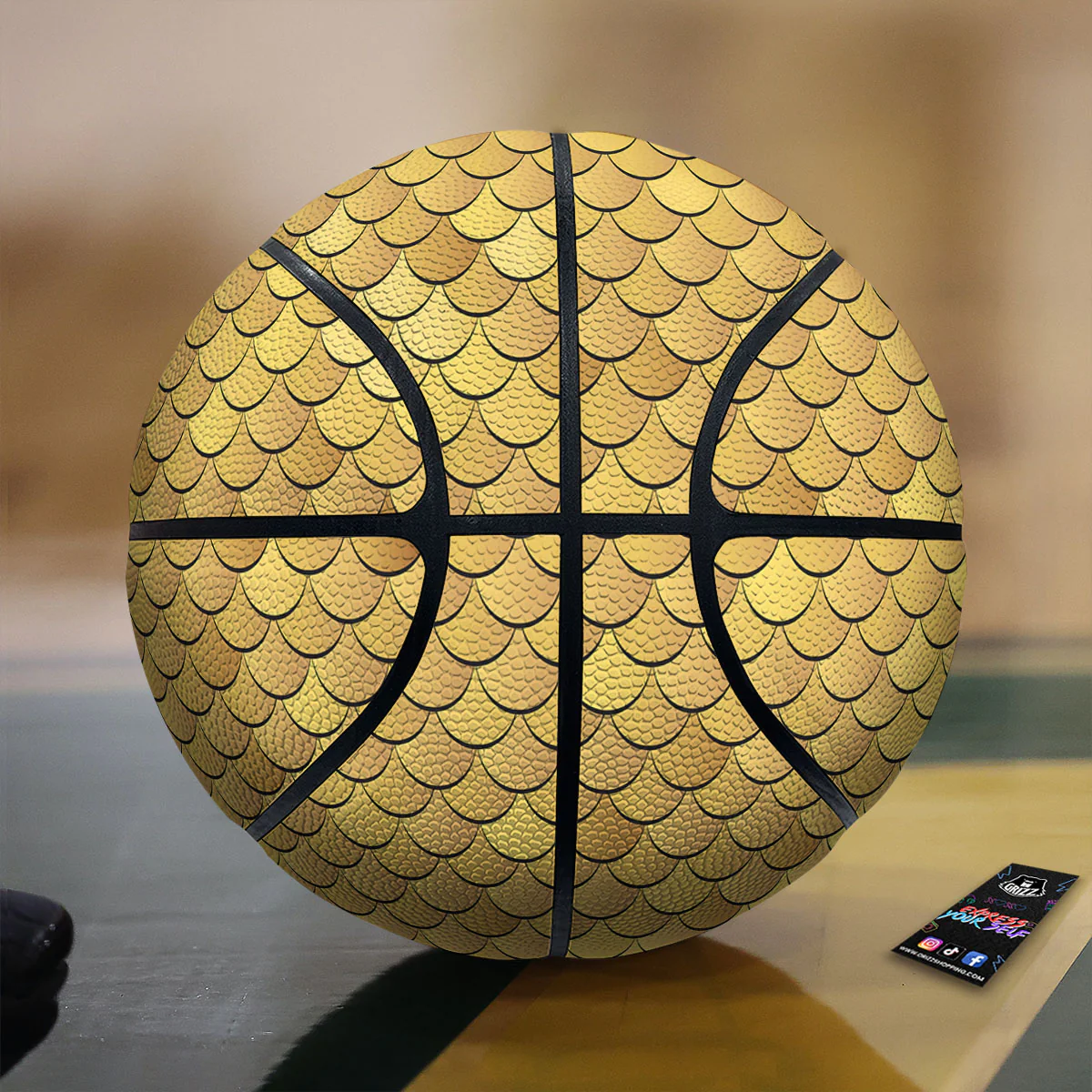 Gold Fish Scales  Print Basketball