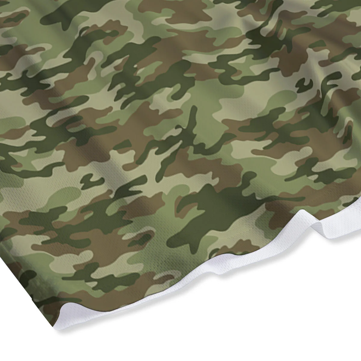 Green Camouflage Brown Print Mesh Shorts - Image 4