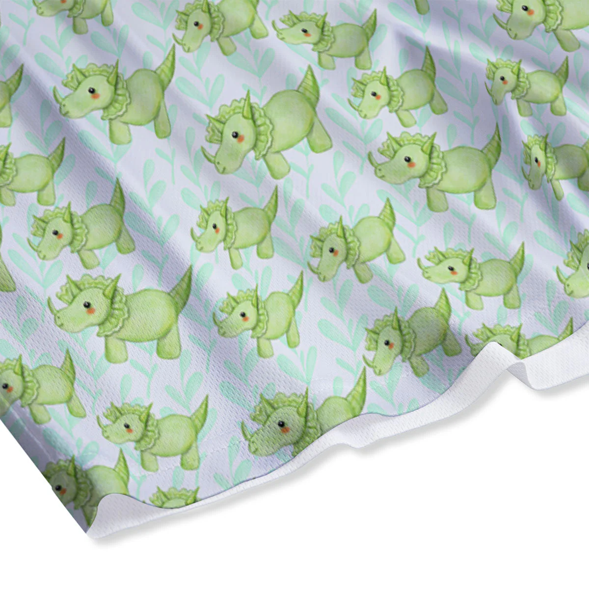 Green Dinosaur Little Print Pattern Mesh Shorts - Image 4