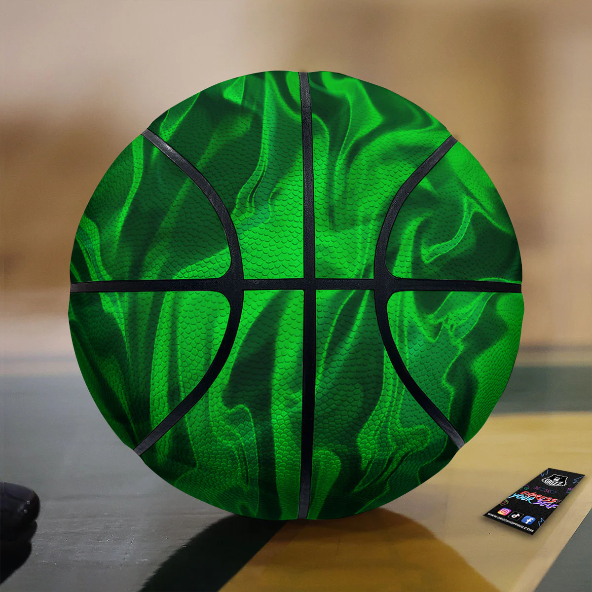 Green Energy Plasma Print Basketball