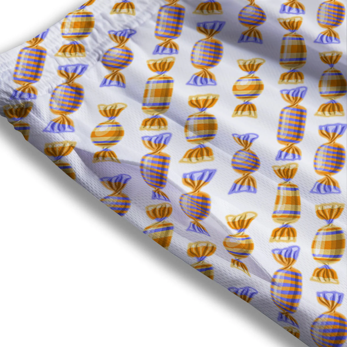 Gummy Yummy Print Pattern Mesh Shorts - Image 3