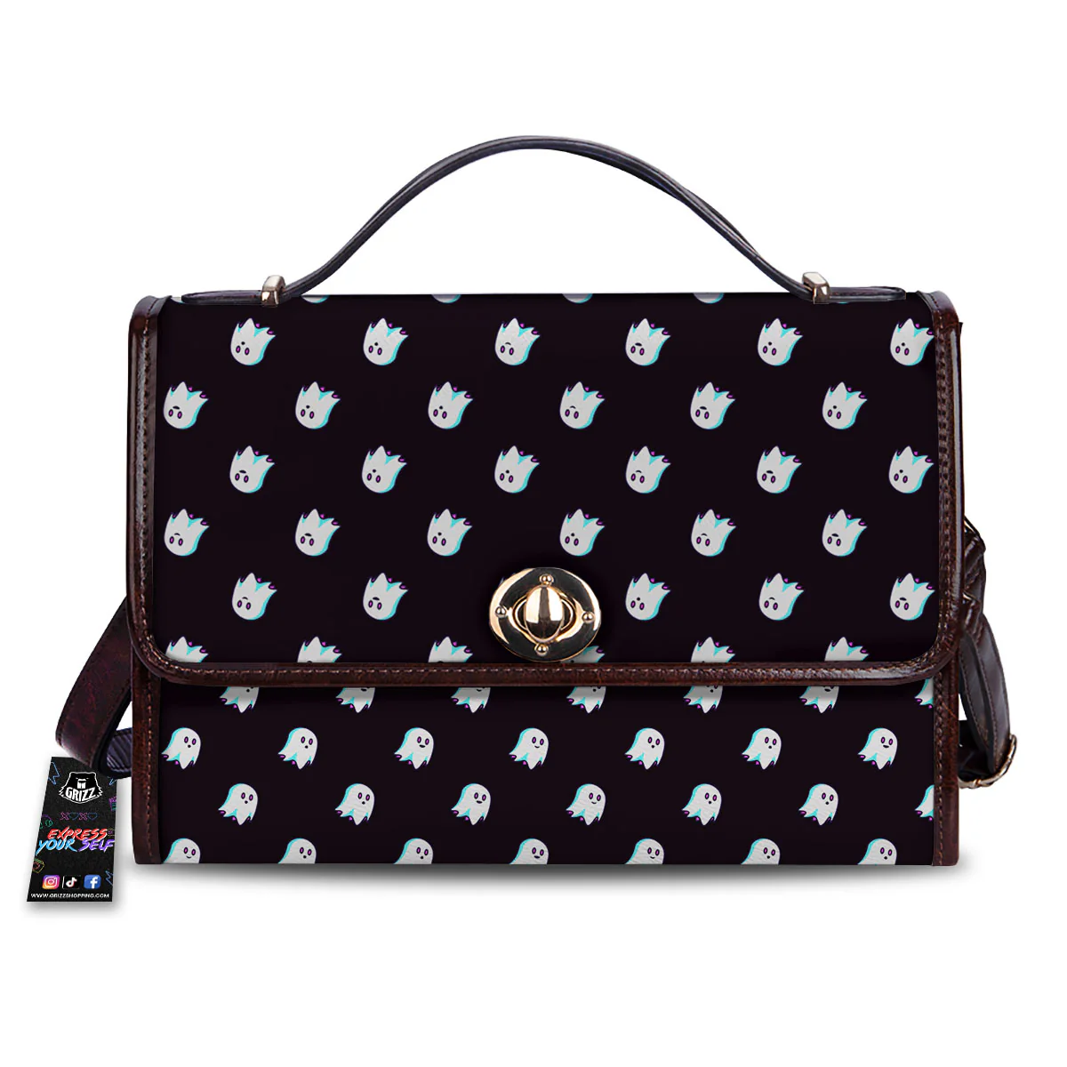 Halloween Ghost Little Print Pattern Women's Satchel Bag