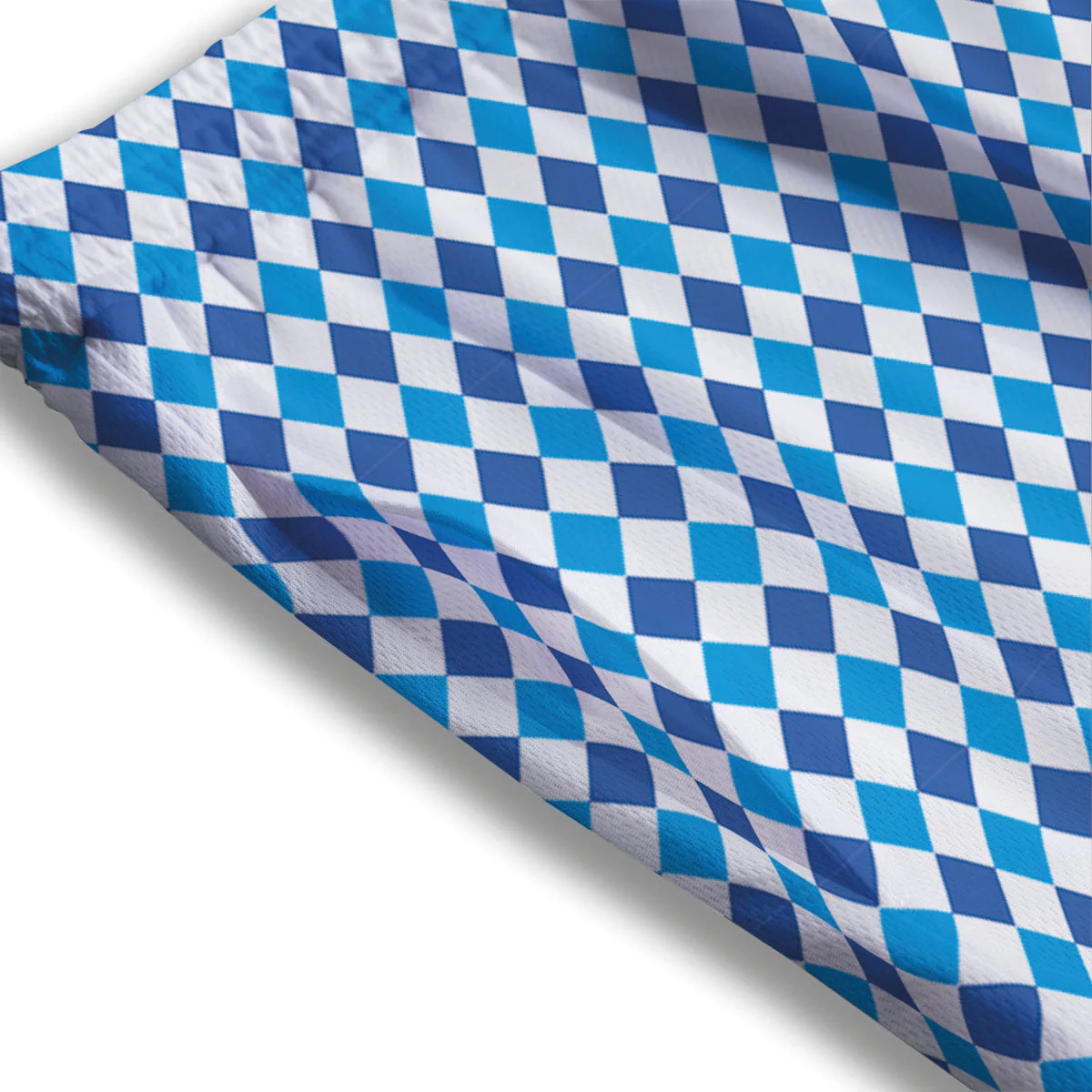 Harlequin Blue Print Pattern Mesh Shorts - Image 3