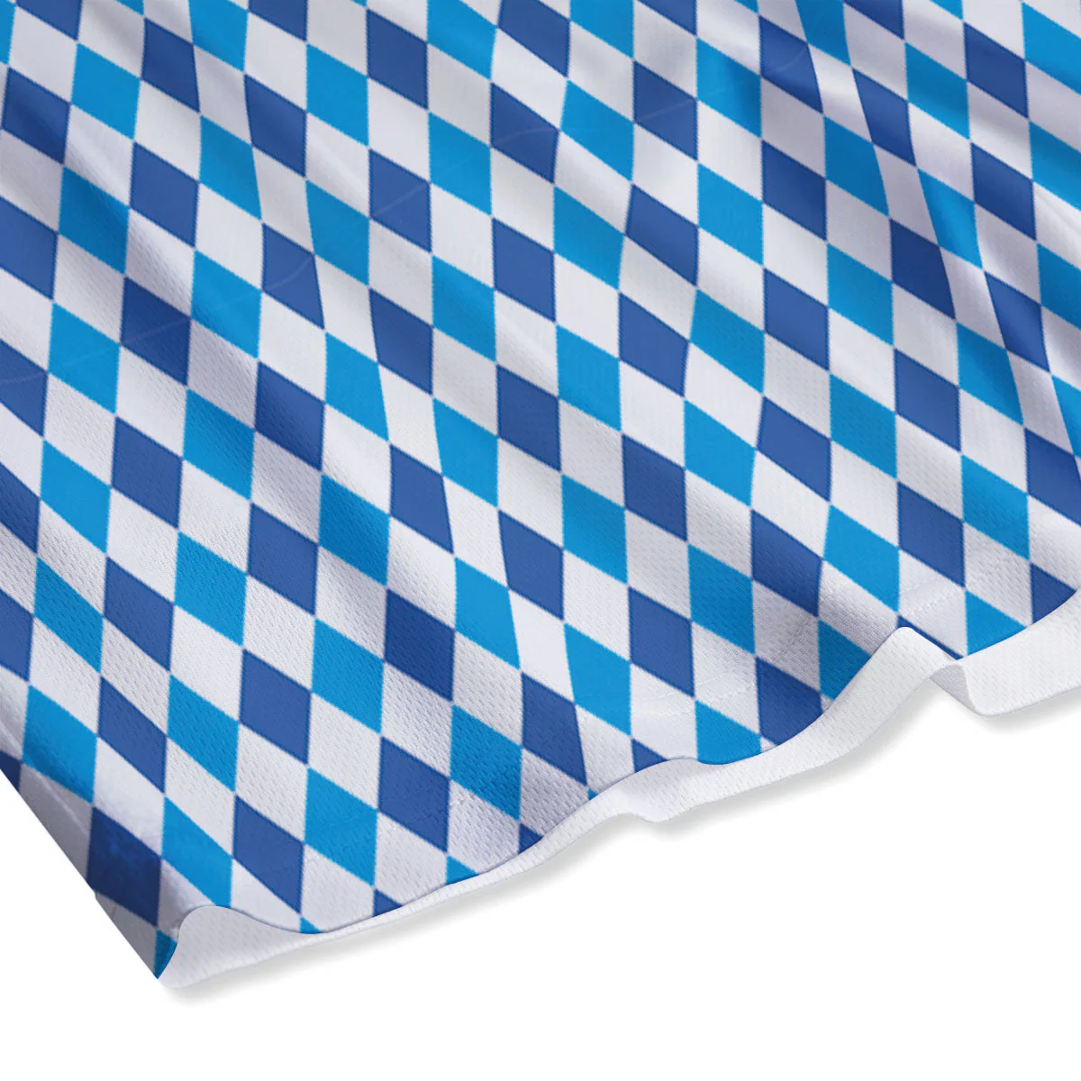 Harlequin Blue Print Pattern Mesh Shorts - Image 4