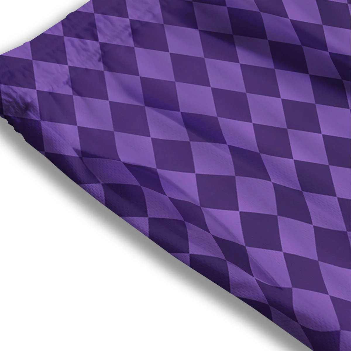 Harlequin Purple Print Pattern Mesh Shorts - Image 3