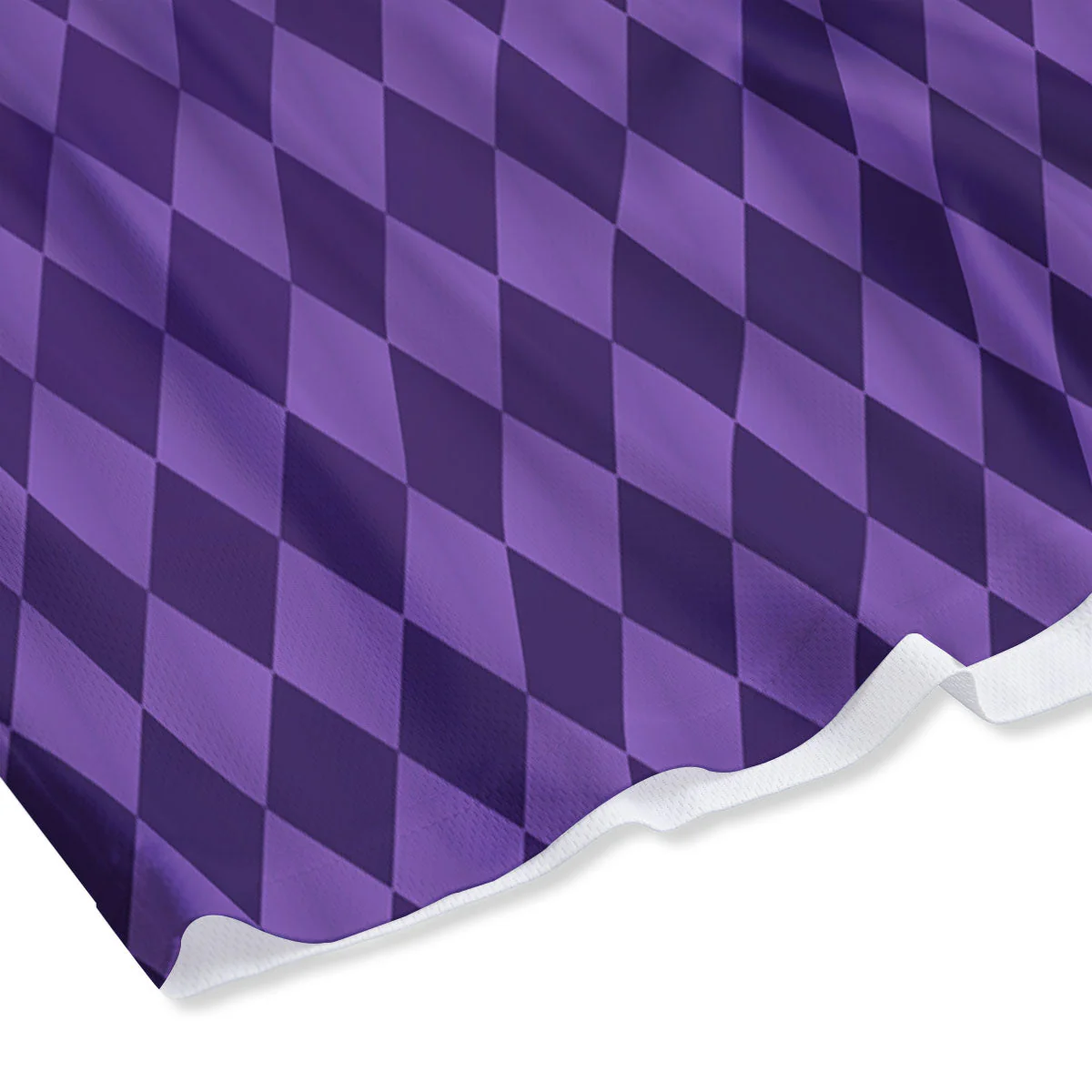 Harlequin Purple Print Pattern Mesh Shorts - Image 4