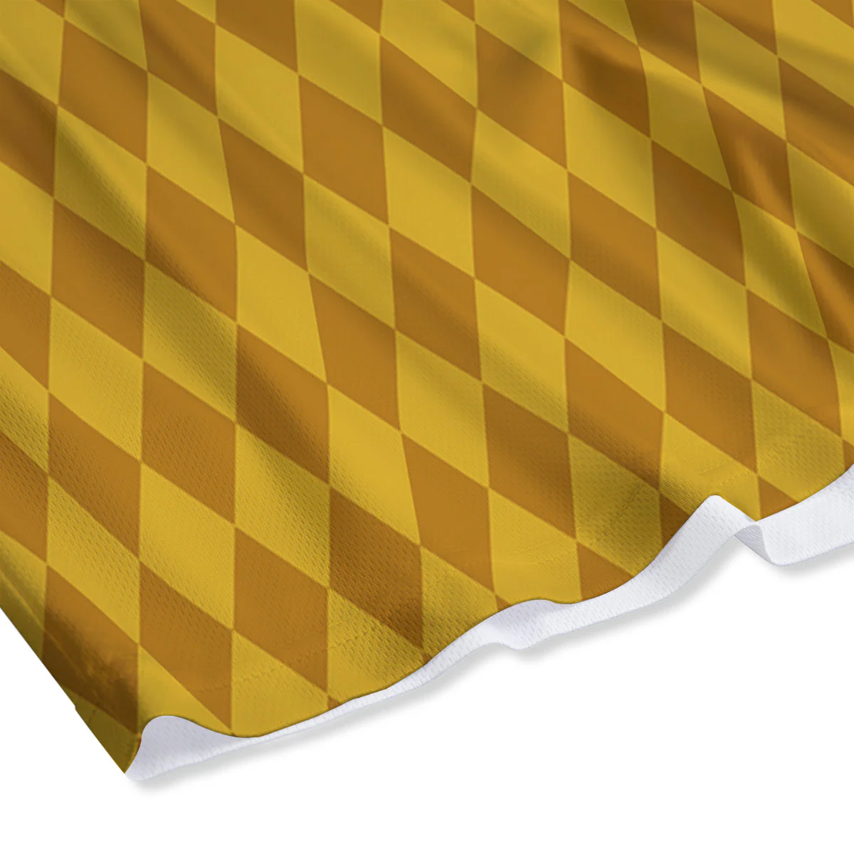 Harlequin Yellow Print Pattern Mesh Shorts - Image 4