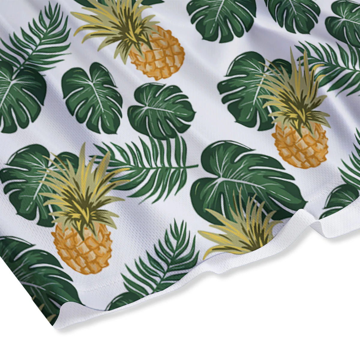 Hawaii Hibiscus Pineapple Print Pattern Mesh Shorts - Image 4