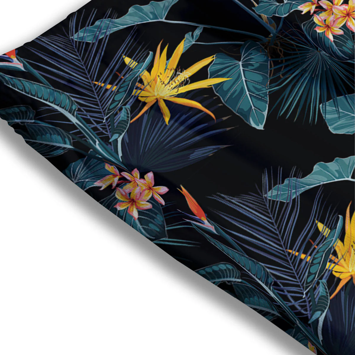 Hawaii Night Tropical Print Pattern Mesh Shorts - Image 3