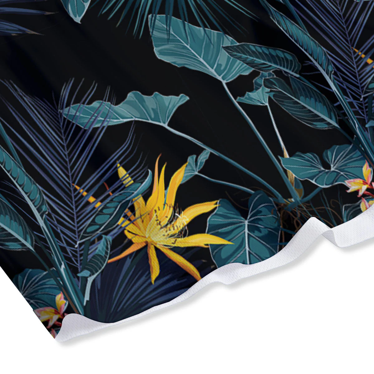 Hawaii Night Tropical Print Pattern Mesh Shorts - Image 4