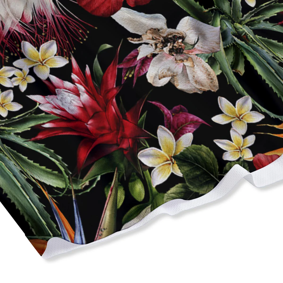 Hawaii Summer Tropical Print Pattern Mesh Shorts - Image 4