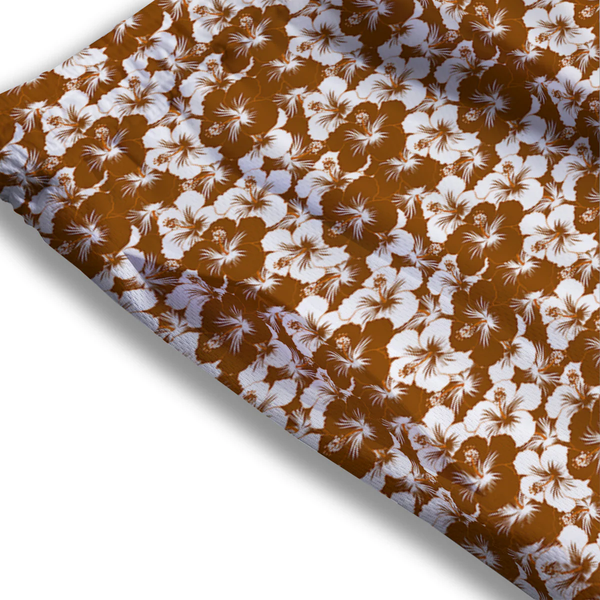 Hibiscus Flower Brown Camo Print Mesh Shorts - Image 3