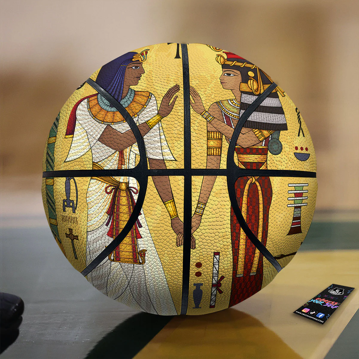 Hieroglyphs And Gods Egyptian Print Basketball