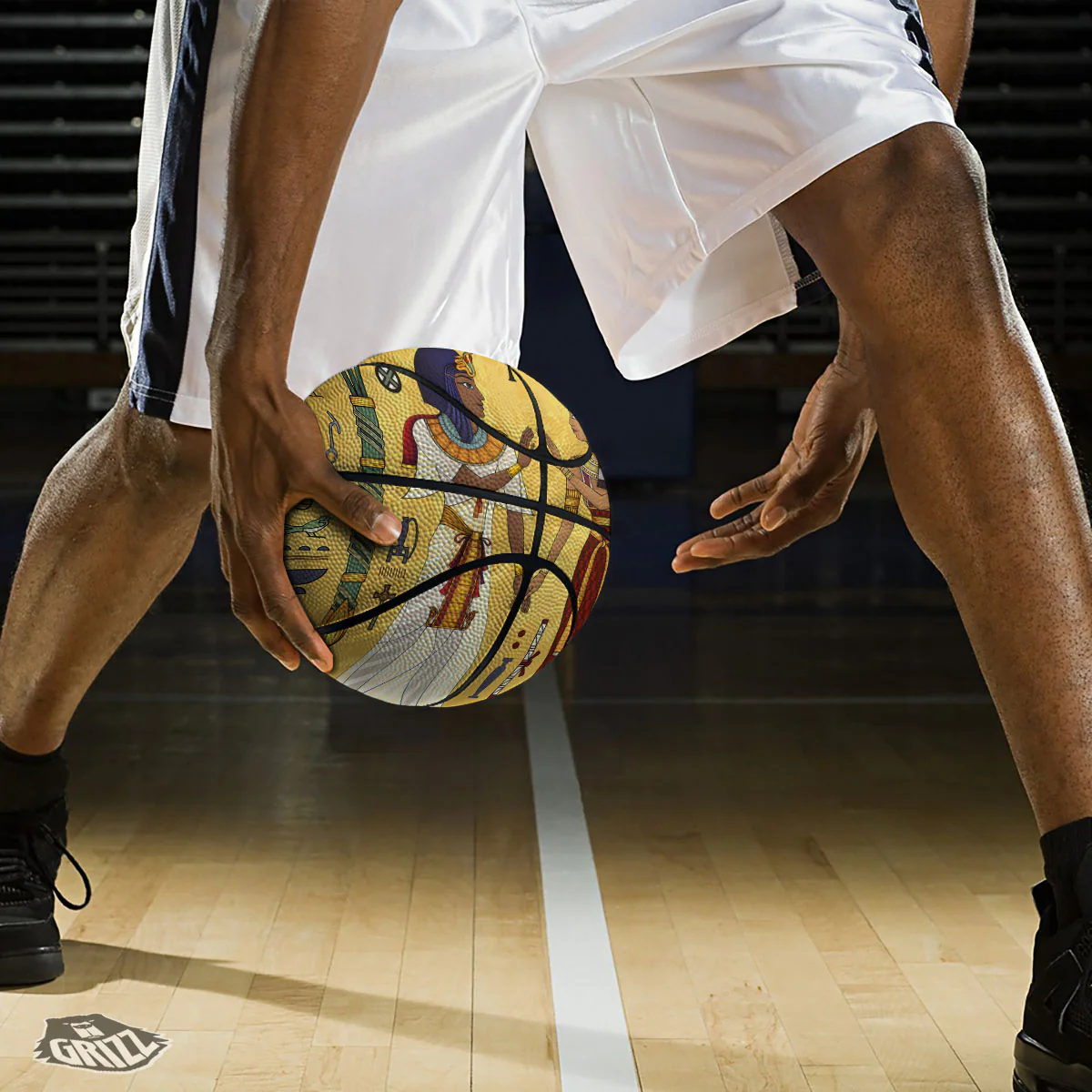 Hieroglyphs And Gods Egyptian Print Basketball - Image 3