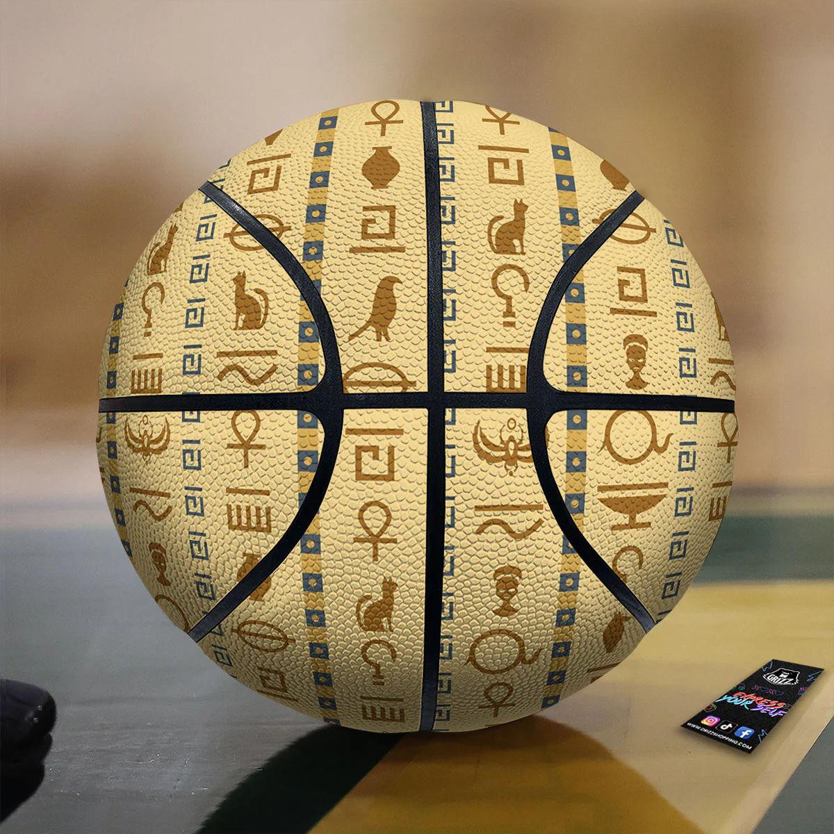 Hieroglyphs Egyptian Print Basketball