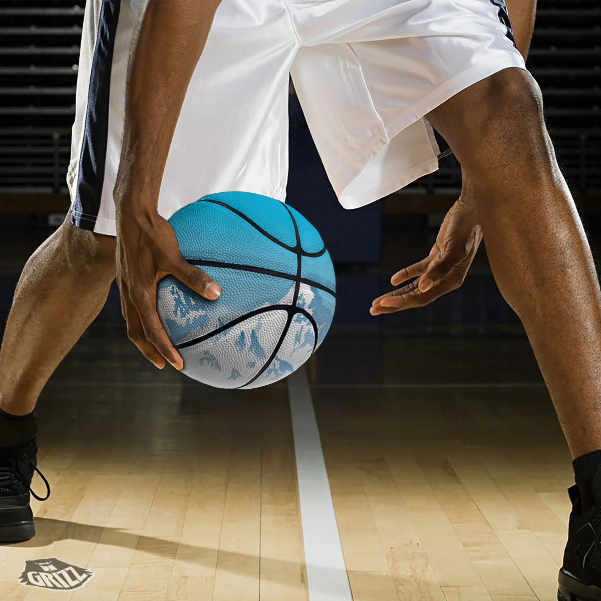 Himalaya Mountain Print Basketball - Image 3