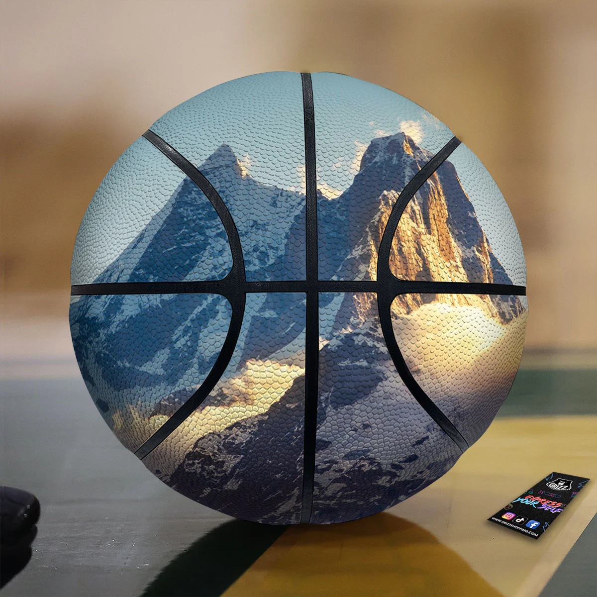 Himalayan Moutain Print Basketball