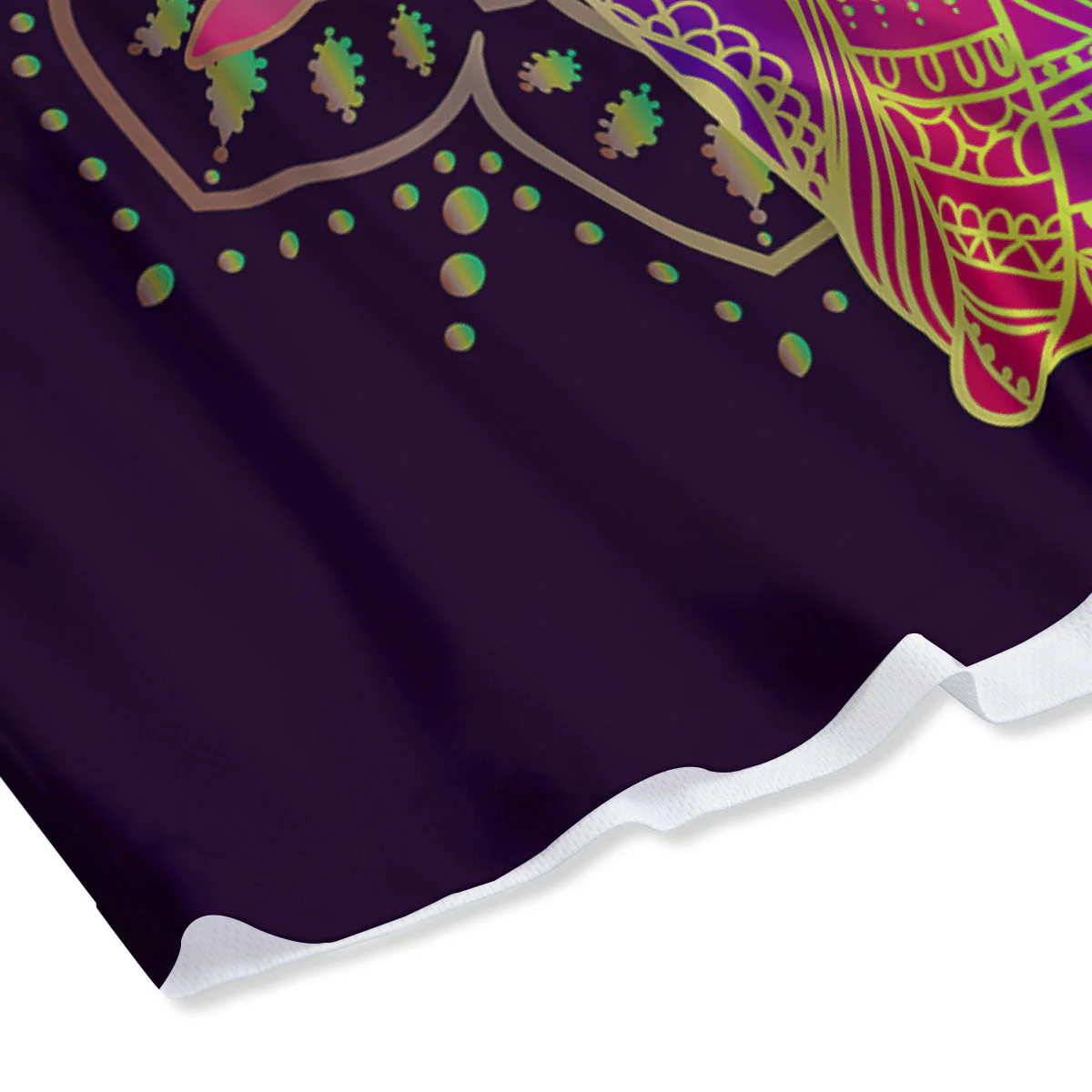 Hippie Elephant Indian Boho Print Mesh Shorts - Image 4