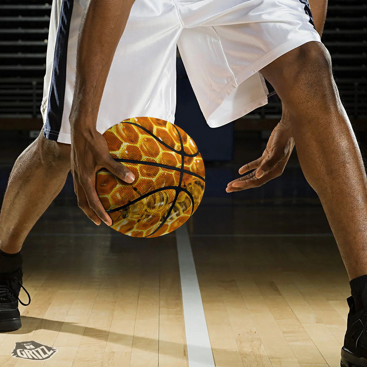 Hive Honey Bee Print Basketball - Image 3