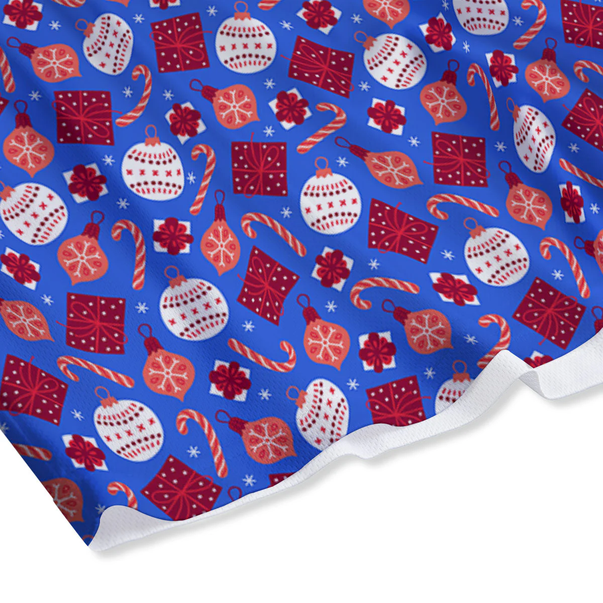 Holiday Elements Christmas Print Pattern Mesh Shorts - Image 4