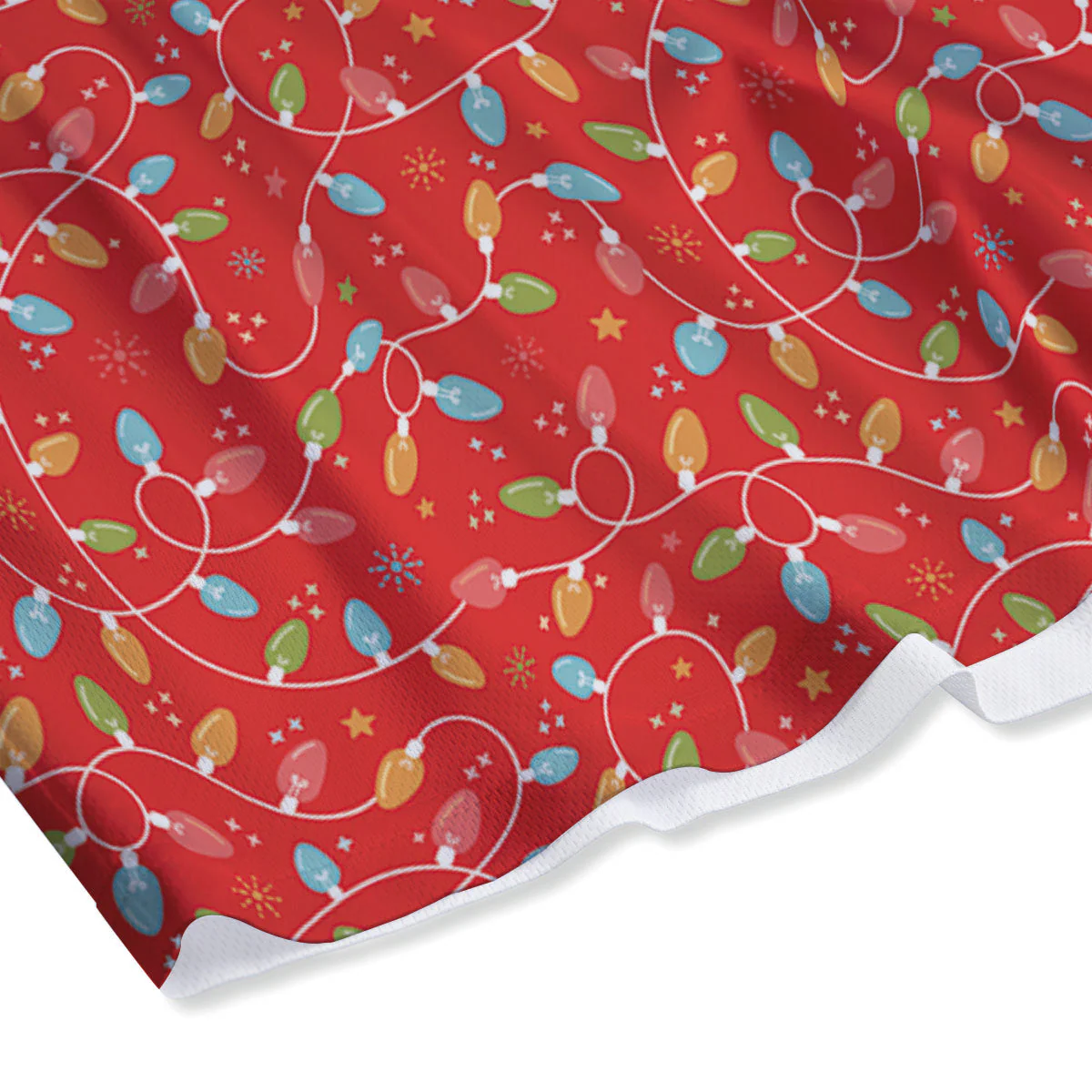 Holiday Lights Christmas Print Mesh Shorts - Image 4
