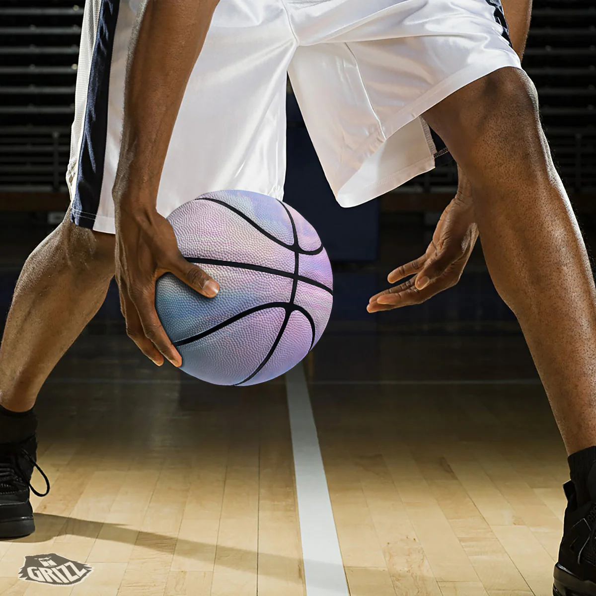 Holographic Pastel Print Basketball - Image 3