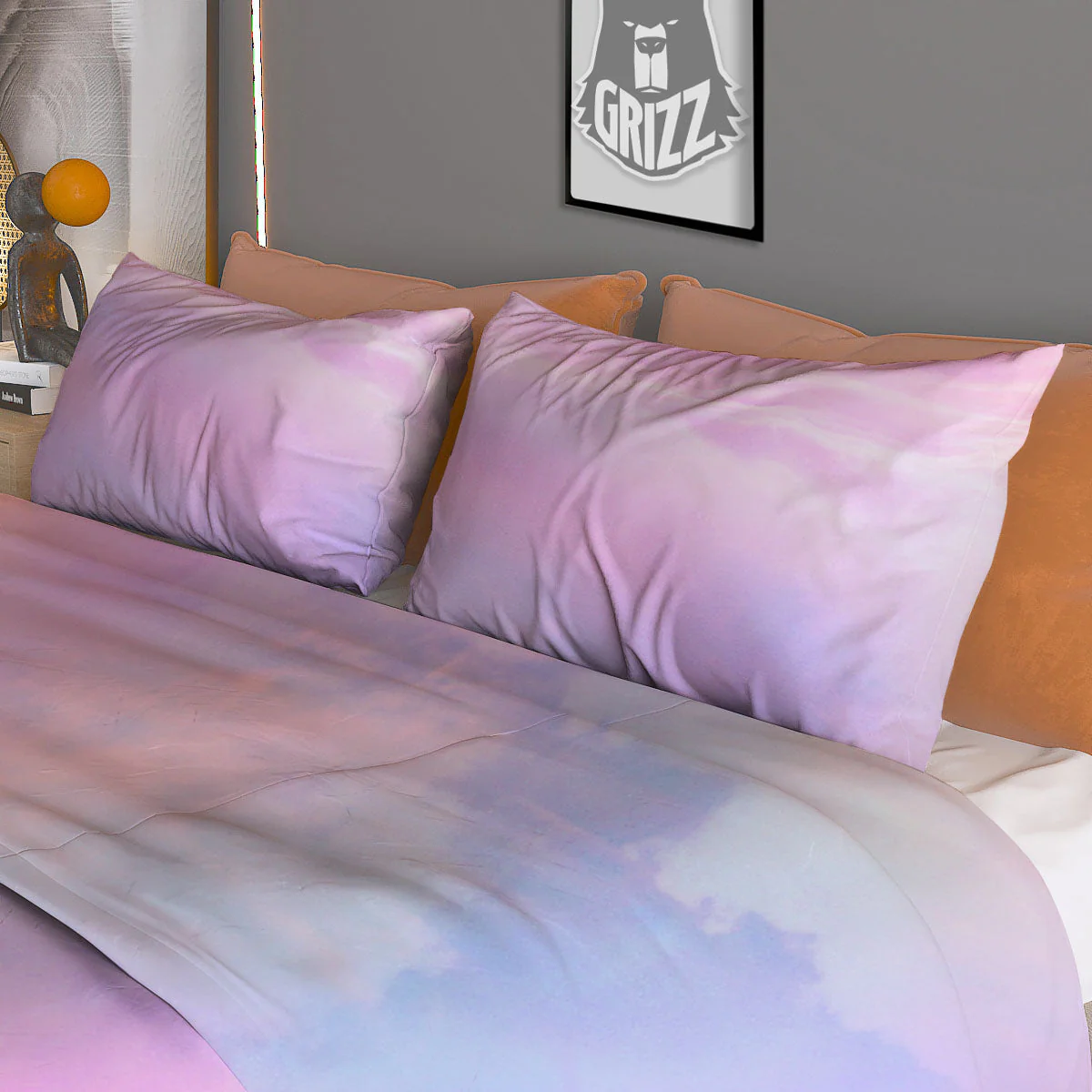Holographic Pastel Print Duvet Cover Bedding Set - Image 3