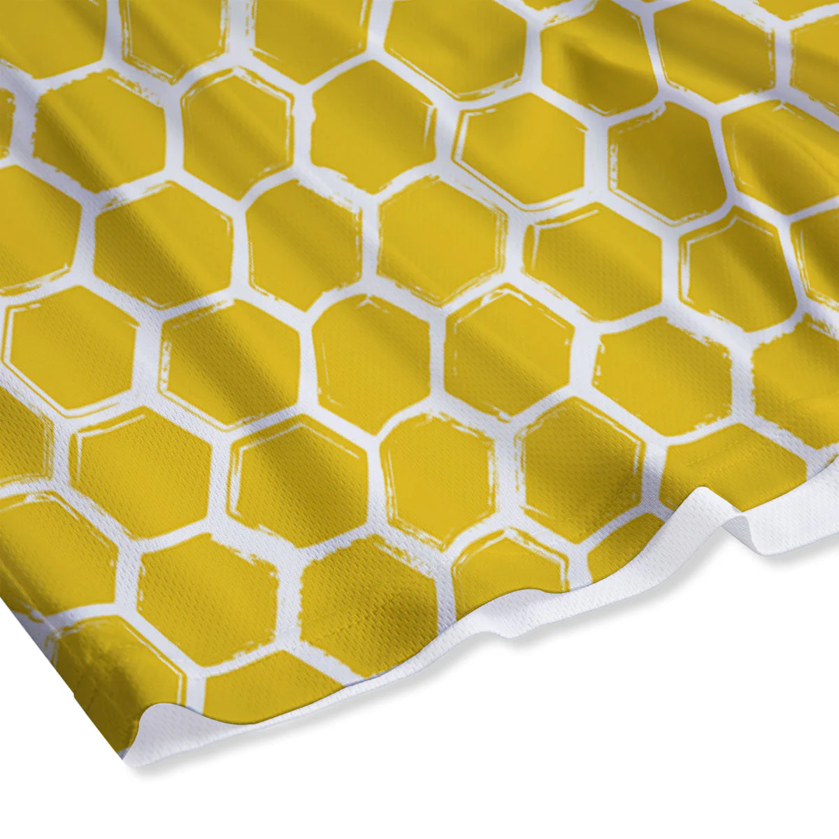Honeycomb Print Pattern Mesh Shorts - Image 4