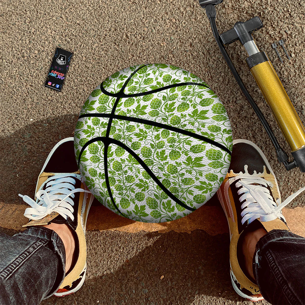 Hop Cone Cartoon Print Pattern Basketball - Image 3