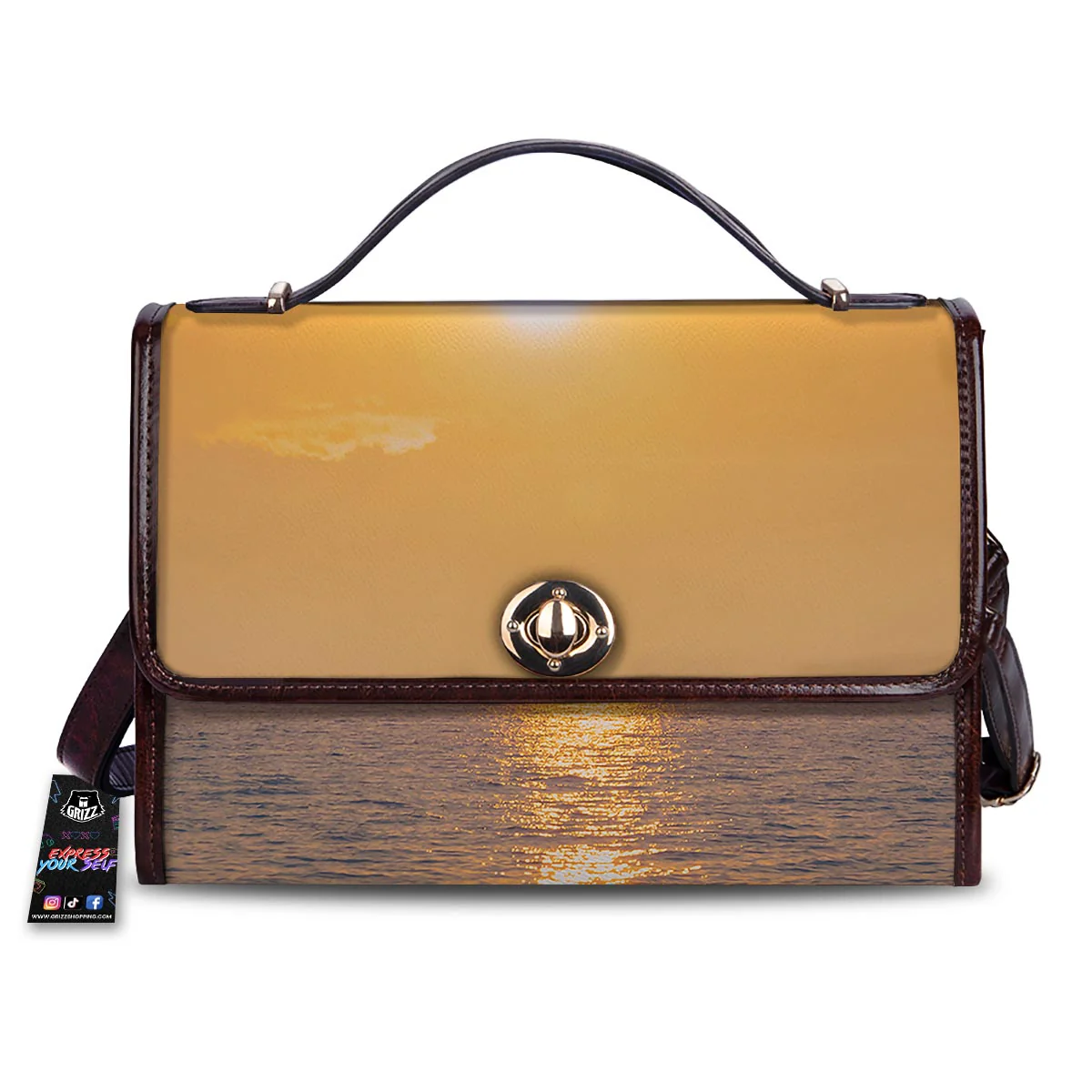 Horizon Sunrise Print Women's Satchel Bag