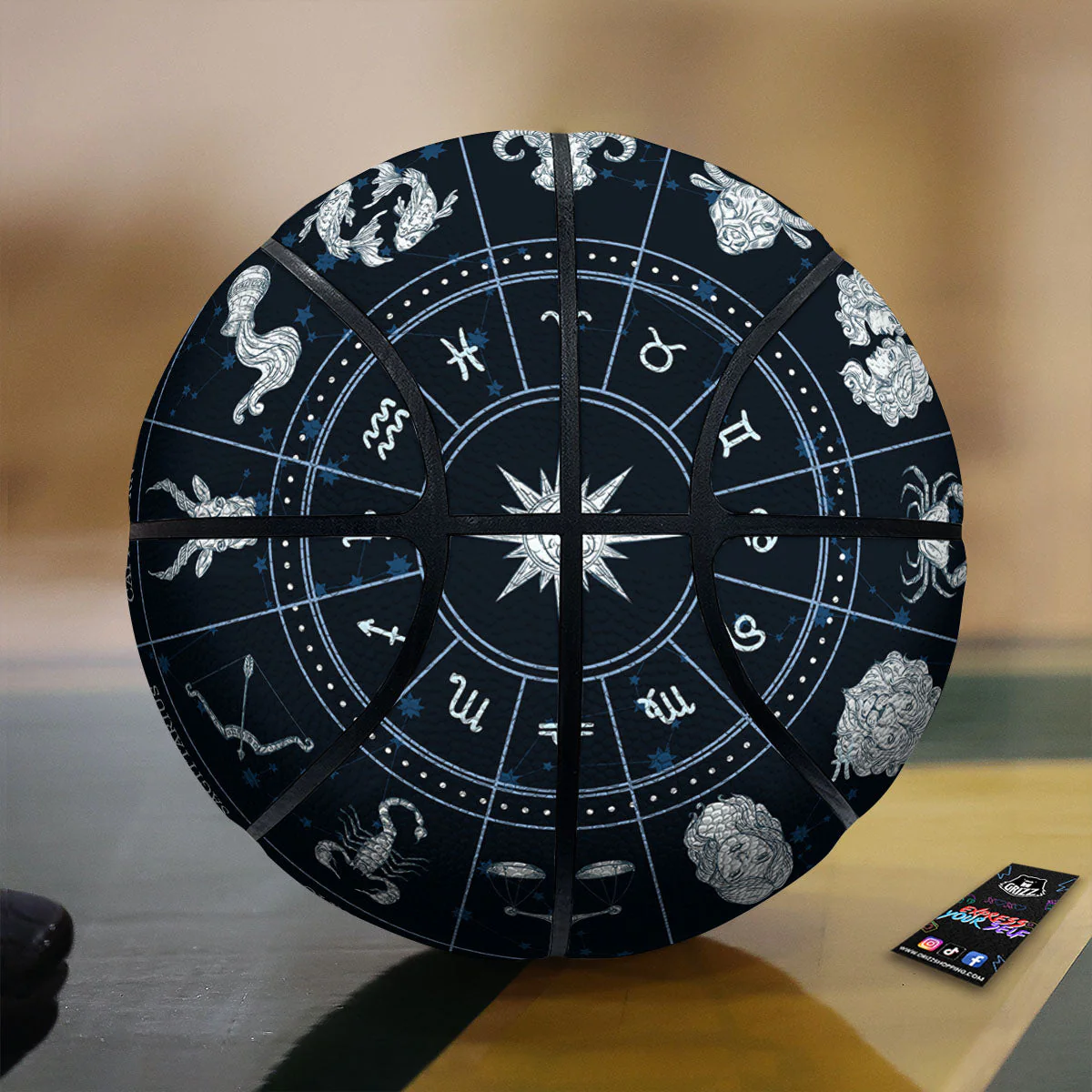 Horoscopes Zodiac Print Basketball