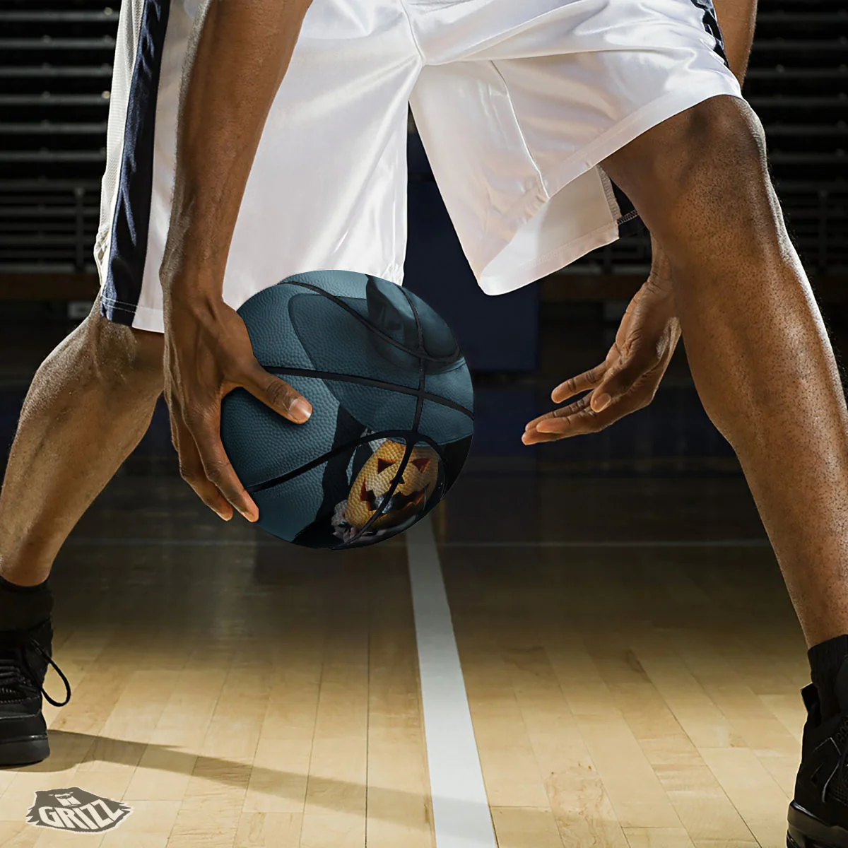 Horror Witch Halloween Print Basketball - Image 3