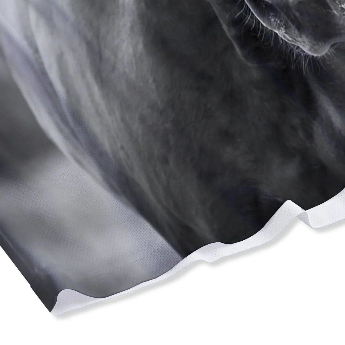 Horse Monochrome Print Mesh Shorts - Image 4