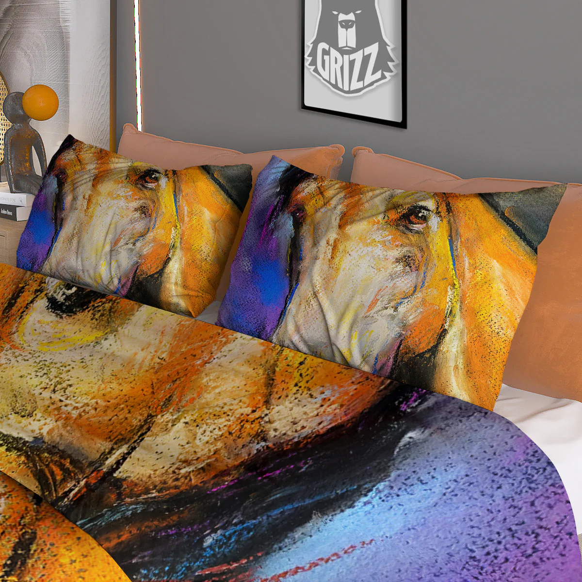 Horse Painting Colorful Print Duvet Cover Bedding Set - Image 3